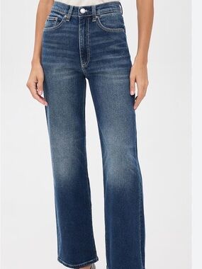 DL 1961 nwot Women's High-Rise Wide-Leg Jeans - Blue